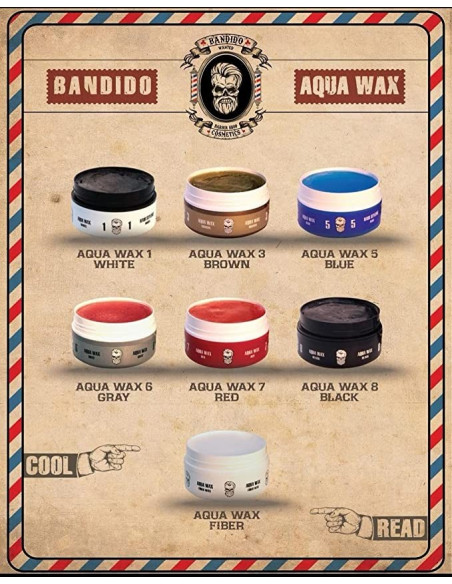 BANDIDO AQUA 5 WAX BLUE 150ML. MAXIMUM HOLD