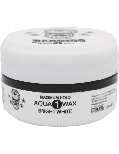 Bandido Aqua 1 Wax BRIGHT WHITE 150ML. Maximum Hold PACK 3 UNID.