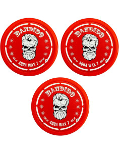 Bandido Aqua 7 Wax RED 150ML. Maximum Hold PACK 3 UNID.