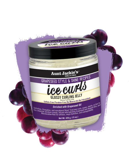 AUNT JACKIE'S GRAPESEED ICE CURLS 426gr. Glossy Curling Jelly