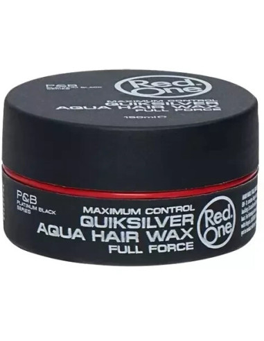 Red One AquaHair Wax QUICK SILVER 150ML. Maximum Hold