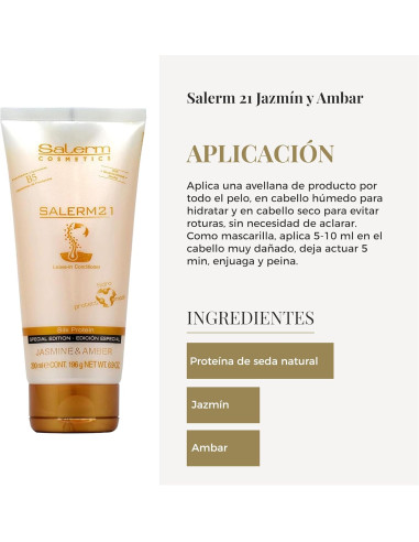 SALERM 21 JAZMIN -AMBAR MASK 200ml.