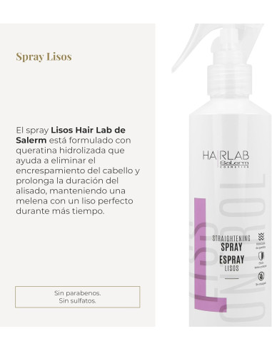 SALERM SPRAY LISOS HAIRLAB 250ML.