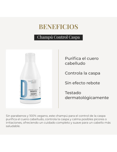 SALERM CHAMPÚ CONTROL CASPA HAIRLAB 300ML