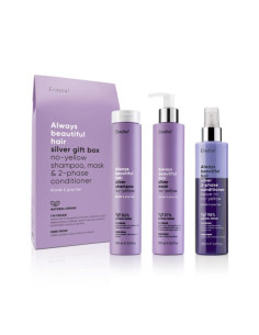 ERAYBA PACK SILVER GIFT BOX NO-YELLOW SHAMPOO 250ML - MASK 250ML-& 2-PHASE CONDITIONER 250 ML Always beautiful hair