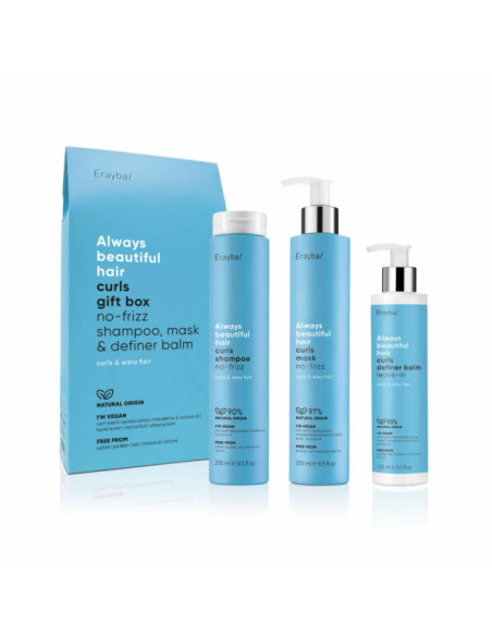 ERAYBA PACK CURLS SHAMPOO 250ML - MASK 250ML - DEFINER BALM 150ML Abh/ Always beautiful hair