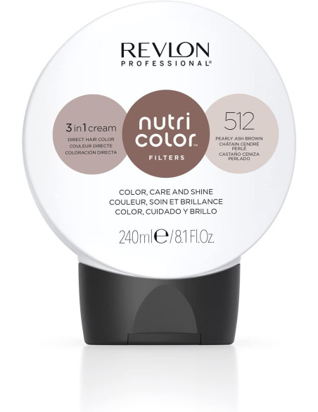 REVLON NUTRI COLOR FILTERS 512 CASTAÑO CENIZA PERLADO 240ML