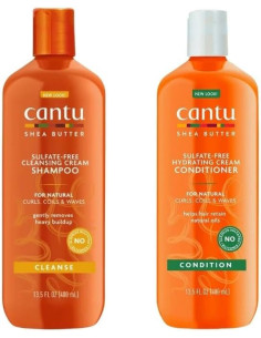 CANTU SHAMPOO Y CONDITIONER SHEA BUTTER FOR NATURAL HAIR PACK 2UNID.