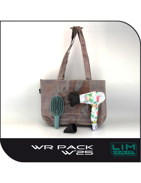 LIM HAIR SECADOR DE VIAJE WR 3.0 TROPICAL 1200W PACK Secador de cabello - cepillo mini para viaje o gimnasio con bolsa