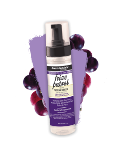 AUNT JACKIE'S GRAPESEED FRIZZ PATROL 237ml. 8oz. Anti-Poof TWIST & CURL SETTING MOUSSE
