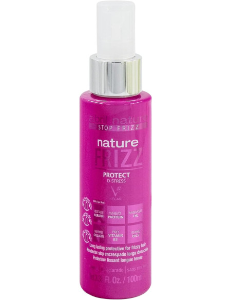 ABRILETNATURE FRIZZ D-STRESS PROTECTOR CAPILAR ANTIENCRESPAMIENTO 100ml.