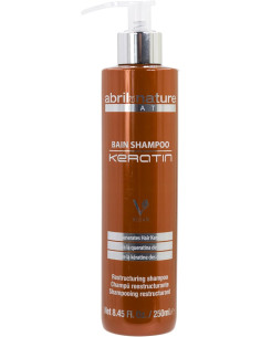 ABRILetNATURE KERATIN BAIN SHAMPOO 250ML Restaurador y Regenerador con Queratina ultra rápida