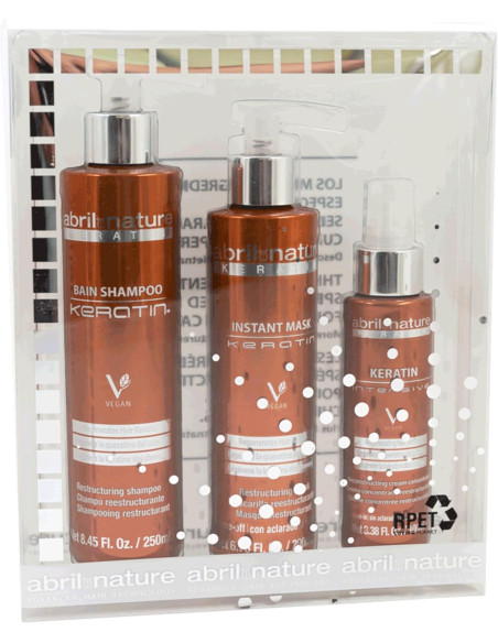 ABRILetNATURE KERATIN PACK Restaurador y Regenerador con Queratina ultra rápida