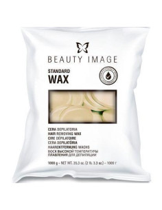 Beauty Image Standard Wax Blanco Cera Depilatoria discos 1 kgs.