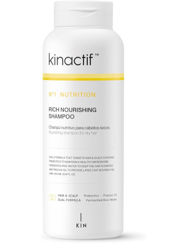KIN COSMETICS KINACTIF Nº 1 NUTRITION RICH NOURISHING SHAMPOO 300ML