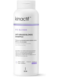 KIN COSMETICS KINACTIF Nº 5 ANTI BRASS BLONDE SHAMPOO 300ML.