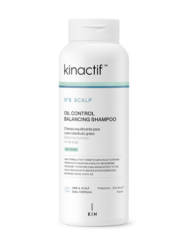 KIN COSMETICS KINACTIF Nº 8 SCALP OIL CONTROL BALANCING SHAMPOO 300ML