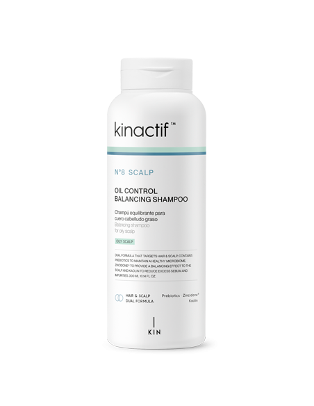 KIN COSMETICS KINACTIF Nº 8 SCALP OIL CONTROL BALANCING SHAMPOO 300ML