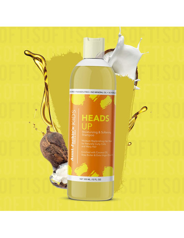 AUNT JACKIE'S GIRLS HEADPS UP SHAMPOO 355ml. Moisturizing & Softening