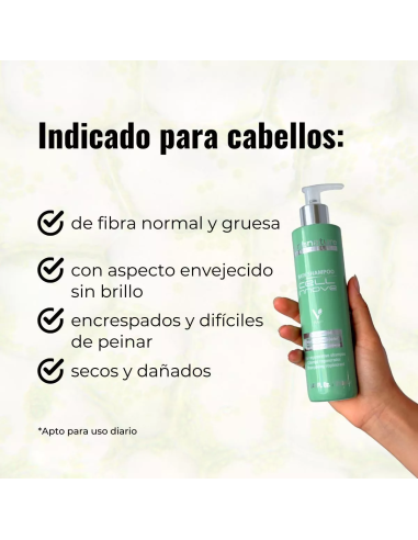 ABRILetNATURE CELL INNOVE BAIN SHAMPOO 250ML Fortificante y Rejuvenecedor con Células Madre Vegetales
