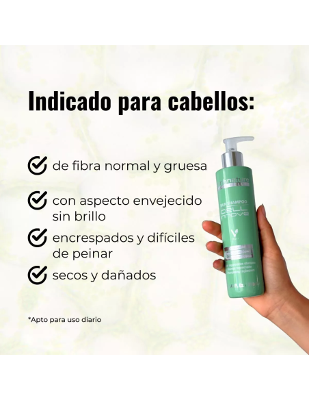 ABRILetNATURE CELL INNOVE BAIN SHAMPOO 250ML Fortificante y Rejuvenecedor con Células Madre Vegetales