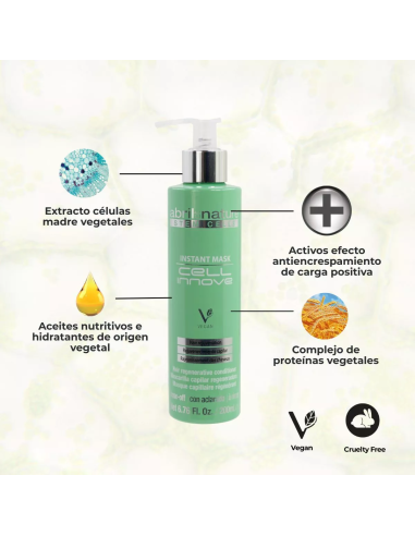 ABRILetNATURE CELL INNOVE INSTANT MASK 200ML Fortificante y Rejuvenecedor con Células Madre Vegetales