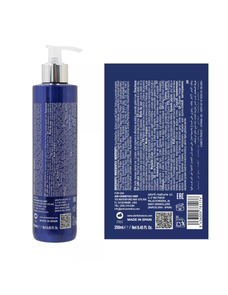 ABRILetNATURE PLATINUM SHAMPOO 250ML. matizador para cabello rubio y canas. Anti-amarillos