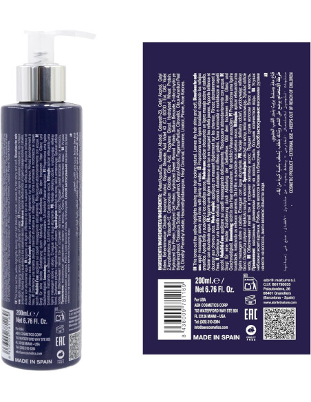ABRILetNATURE PLATINUM MASK 200ML. matizador para cabello rubio y canas. Anti-amarillos