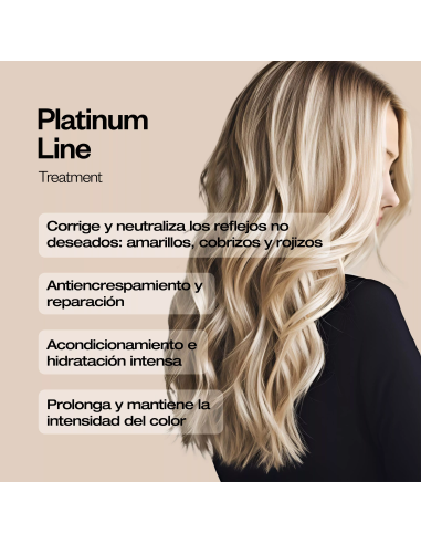 ABRILetNATURE PLATINUM MASK 200ML. matizador para cabello rubio y canas. Anti-amarillos