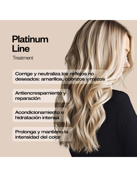ABRILetNATURE PLATINUM MASK 200ML. matizador para cabello rubio y canas. Anti-amarillos