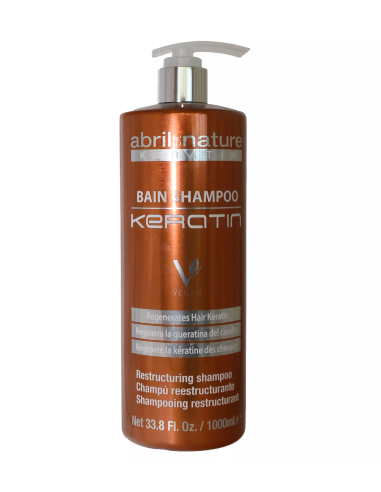 ABRILetNATURE KERATIN BAIN SHAMPOO 250ML Restaurador y Regenerador con Queratina ultra rápida