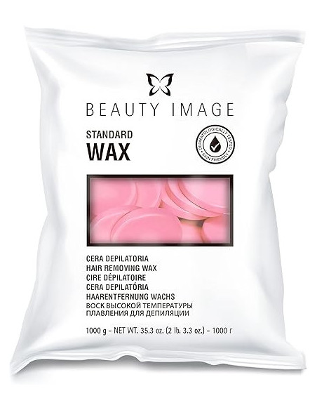 Beauty Image Standard Wax Pink Cera Depilatoria discos 1 kgs.