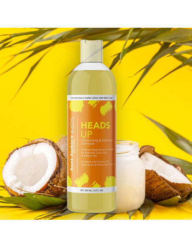 AUNT JACKIE'S GIRLS HEADPS UP SHAMPOO 355ml. Moisturizing & Softening