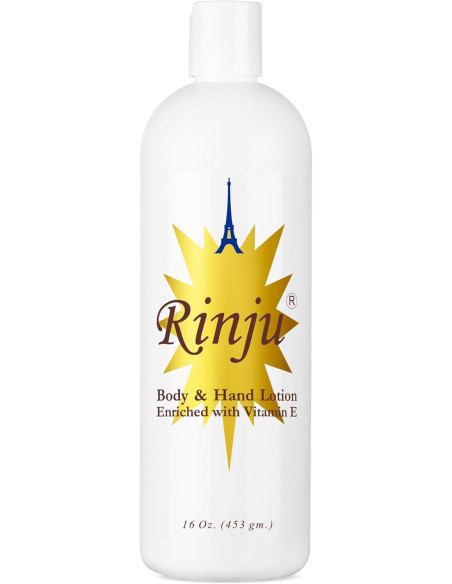 RINJU LOTION POUR LE CORPS ET LES MAINS 453 ml. Enrichie en vitamine E