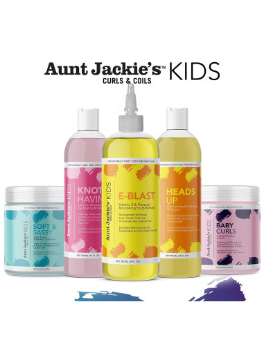 AUNT JACKIE'S GIRLS HEADPS UP SHAMPOO 355ml. Moisturizing & Softening