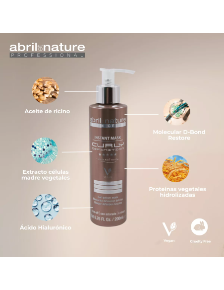 ABRILetNATURE CURLY INSTANT MASK CURL DEFINER 200ML DEFINITION