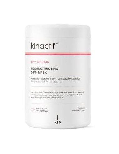 KIN COSMETICS KINACTIF Nº 2 REPAIR RECONSTRUCTING 2in1 MASK 200ML.