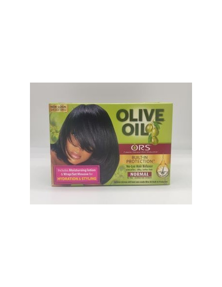 ORS OLIVE OIL KIT NORMAL NO-LYE HAIR RELAXER BUILT-IN PROTECTION