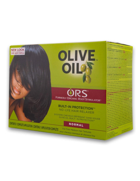 ORS OLIVE OIL KIT NORMAL NO-LYE HAIR RELAXER BUILT-IN PROTECTION