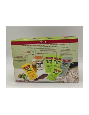 ORS OLIVE OIL KIT EXTRA STRENGTH  NO-LYE HAIR RELAXER BUILT-IN PROTECTION