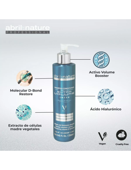 ABRILetNATURE EHTRA VOLUME SHAMPOING-CONDITIONER 250ML