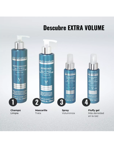 ABRILetNATURE EHTRA VOLUME SHAMPOING-CONDITIONER 250ML