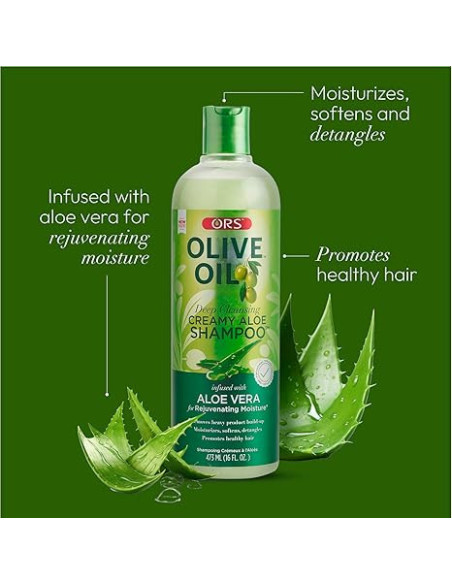 ORS Olive Oil Deep Cleansing Creamy Aloe Shampoo 473ml