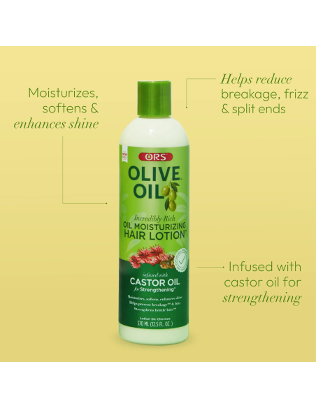 ORS OIL MOISTURIZING HAIR LOTION CASTOR OIL 370ML