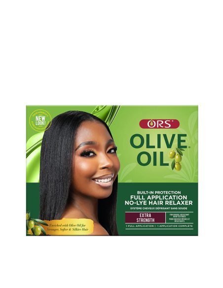 ORS OLIVE OIL KIT EXTRA STRENGTH  NO-LYE HAIR RELAXER BUILT-IN PROTECTION