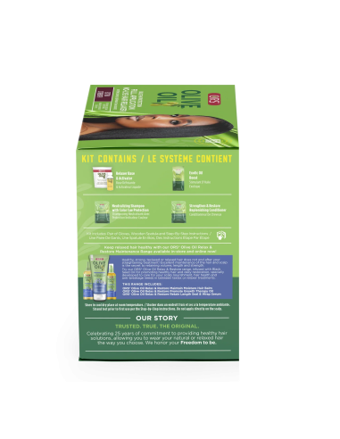 ORS OLIVE OIL KIT EXTRA STRENGTH  NO-LYE HAIR RELAXER BUILT-IN PROTECTION