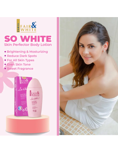 FAIR AND WHITE LAIT HYDRA SWEET SO WHITE 500ml. CUIDADO CORPORAL HIDRATANTE