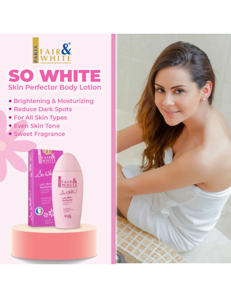 FAIR AND WHITE LAIT HYDRA SWEET SO WHITE 500ml. CUIDADO CORPORAL HIDRATANTE