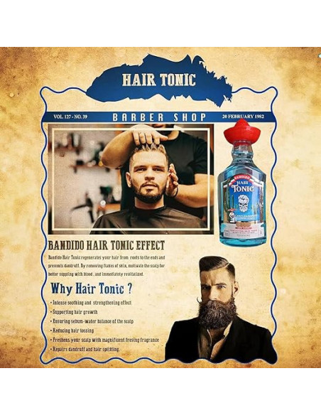 Bandido Tónico para el cabello azul, 250 ml