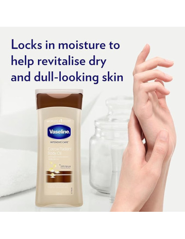 VASELINE INTENSIVE CARE COCONUT RADIANT BODY OIL 200ml. 6.8 oz.